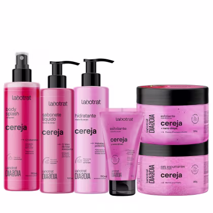 Imagem do produto KIT DE BANHO CEREJA C/ 6 ITENS - LABOTRAT