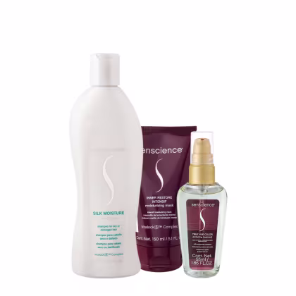 Imagem do produto Kit Senscience Silk Moisture Intensif Shampoo Máscara Sérum (3 produtos)