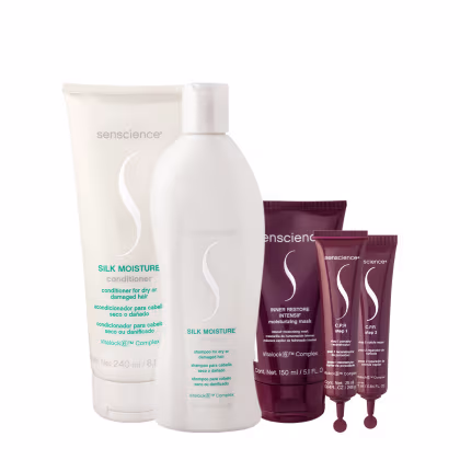 Imagem do produto Kit Senscience Silk Moisture Intensif CPR Home Care 150 Ampola (5 produtos)