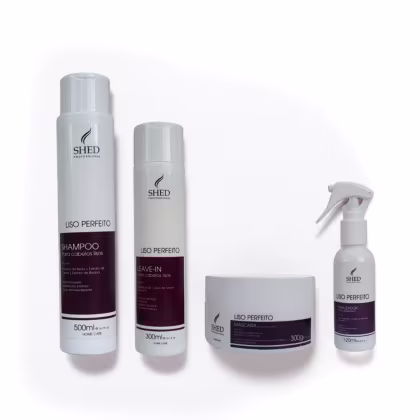 Imagem do produto Kit Liso Perfeito Shed: Hidratação Intensa e Liso Impecável Max