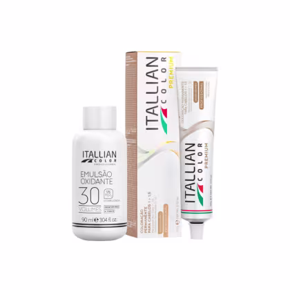 Imagem do produto Itallian Color Premium 7.13 Louro Cinza Dour.+OXI 30vol90ml