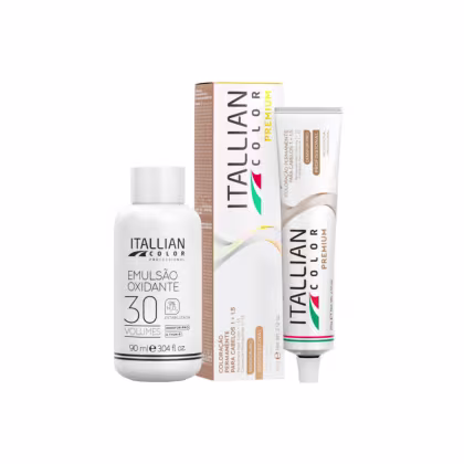 Imagem do produto Itallian Color Premium 9.13 Louro Clar.Cinza+OXI 30vol90ml
