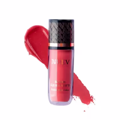 Batom Líquido da marca Nuev. Cor Rosa Intenso.