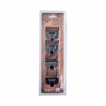 Imagem do produto Kit com 4 Pentes para Máquinas de Corte Thunder - Mister Lizz Pentes Mister Lizz