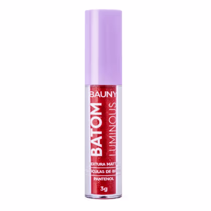 Batom Líquido Bauny Cosméticos Luminous Cherry Luminous 3g