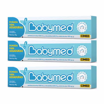 Imagem do produto Kit Cimed Babymed Azul Pomada Preventiva para Assaduras (3 Unidades)