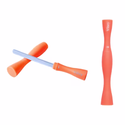 Lixa de Unha Vitry Paris Cerâmica Fluorescente Laranja, 1 produto.