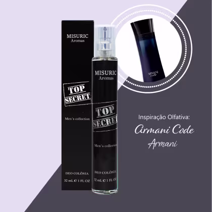 Imagem do produto Misuric Aromas - Deo Colônia 32 Ml Top Secret - Masculino