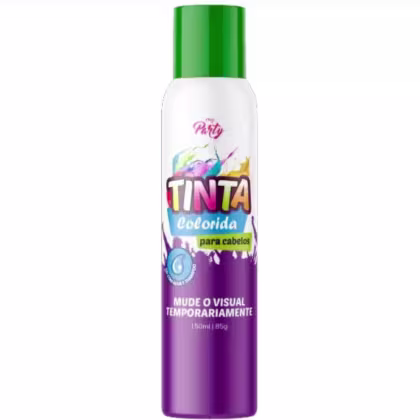 Imagem do produto SPRAY COLORIDO MY PARTY PARA CABELOS VERDE NEON 150ML