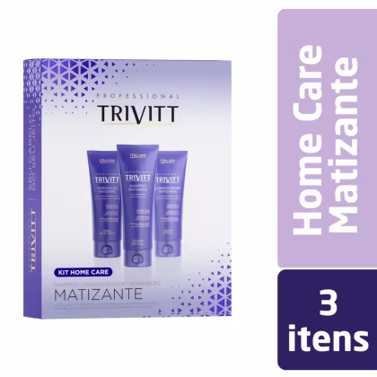 Imagem do produto Kit Trivitt Matizante Hidratação Capilar - Desamarelamento dos Fios (3 Itens)