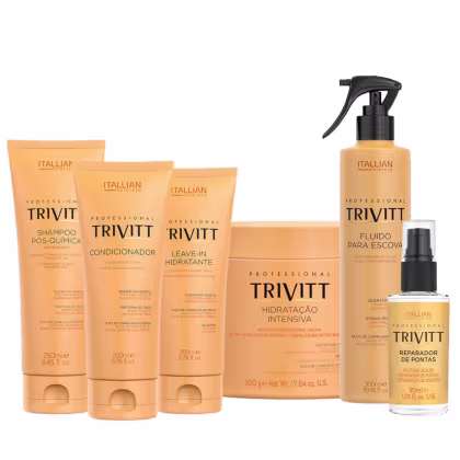 Imagem do produto Kit Profissional Trivitt 6 Itens – Tratamento Pós Química com Resultado de Salão