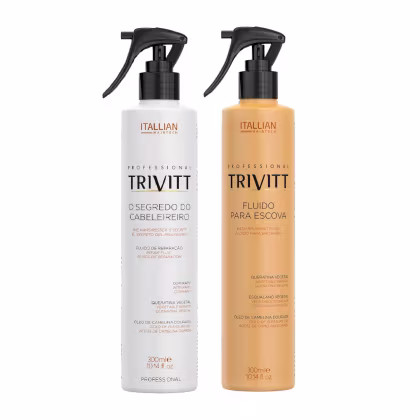 Imagem do produto Trivitt Profissional Reconstrutor Capilar Segredo do Cabelereiro +  Fluido Para Escova 300ml cada
