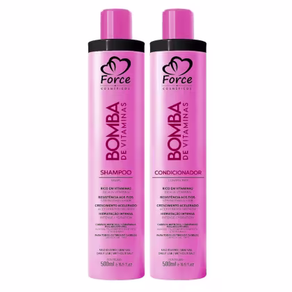 Imagem do produto Shampoo e Condicionador Nutritivo Bomba de Vitaminas - Crescimento Capilar 500ml