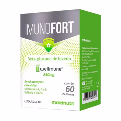 Imagem do produto ImunoFort Wellmune Vitaminas 250mg Maxinutri 60 capsulas
