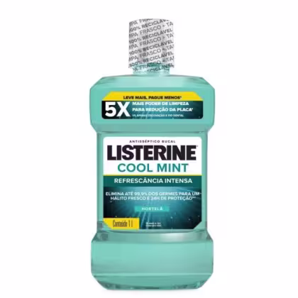 Imagem do produto Listerine Cool Mint Hortelã Antisséptico Bucal 1L