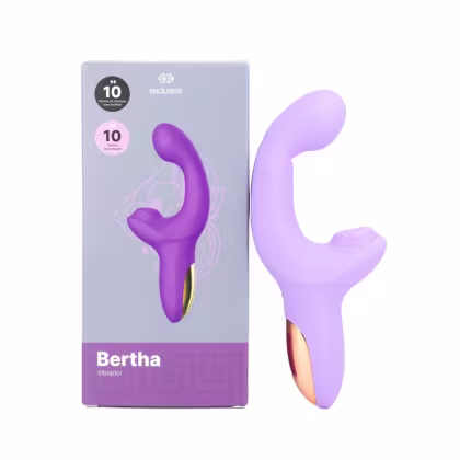 Imagem do produto Vibrador com Dedilhar e Pulsações - Lavanda | Bertha