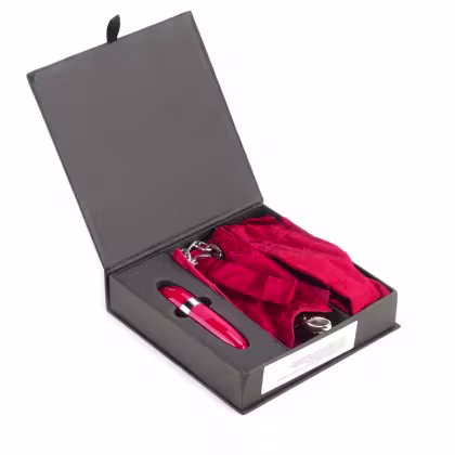 Imagem do produto Kit Lelo Adore Me Sensual Venda em Seda, Algema e Vibrador