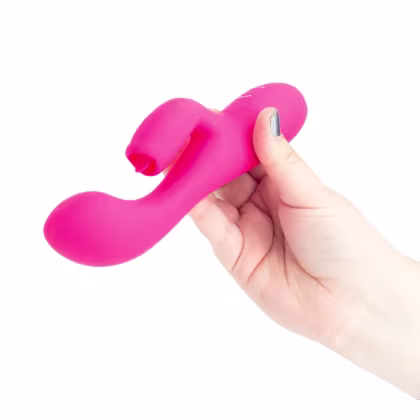 Imagem do produto Vibrador com 12 Vibrações e Língua - Pink | Pretty Love
