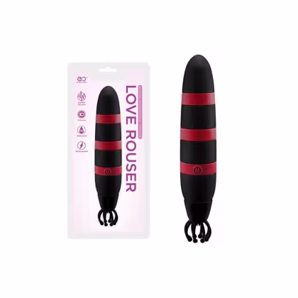 Imagem do produto Vibrador c/ Tentáculos e 10 Vibrações - Preto | Love Rouser