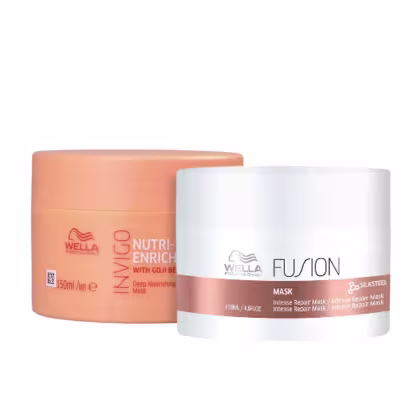 Imagem do produto Kit Wella Professional Máscaras Fusion 150ml + Enrich 150ml