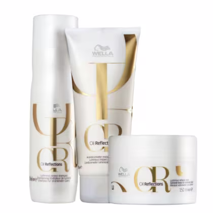 Imagem do produto Kit Wella Professionals Oil Reflections - Shampoo 250ml + Condicionador 200ml + Máscara Capilar 150ml (3 Produtos)