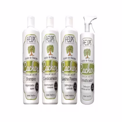 Imagem do produto Shampoo + Condicionador+Umidificador+Gel Fixador - Felps