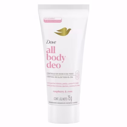 Imagem do produto Desodorante Corporal em Creme Dove All Body Deo Raspberry e Rose 75g