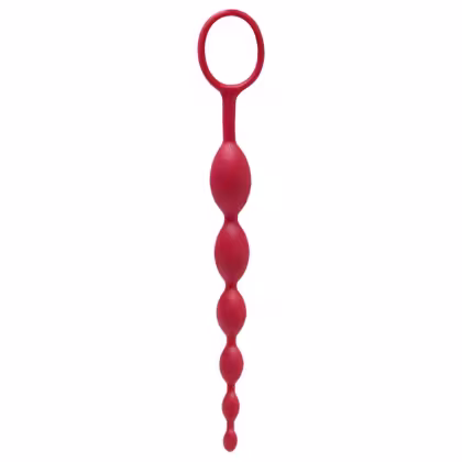 Imagem do produto Aine Sensation Massageador Longo 19 x 2,5cm Vermelho - Plug Anal em Silicone