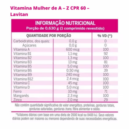Imagem do produto Kit Cimed Lavitan Original e Mulher Suplemento Alimentar (4 Produtos)