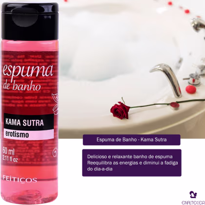 Imagem do produto Espuma Para Banheira Hidromassagem KamaSutra Erotismo 60ml