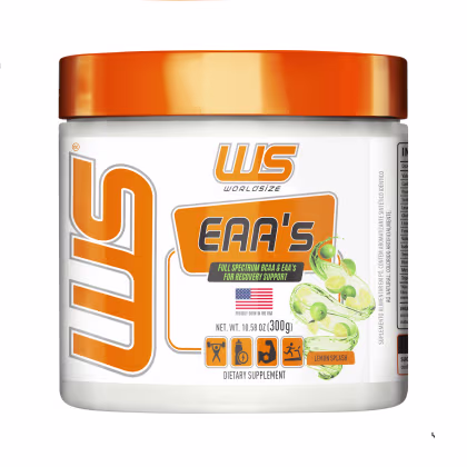 Suplemento Alimentar em Pó Worldsize EAA's Lemon Splash, 300g.