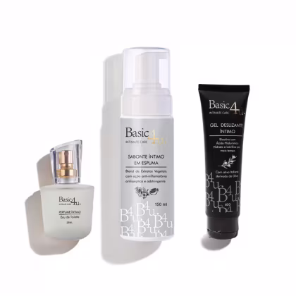 Imagem do produto Kit Intimate Essentials Basic4u: Frescor, Conforto e Suavidade nos Momentos Íntimos