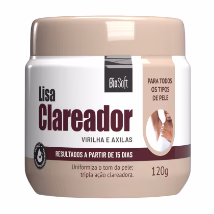 Imagem do produto Creme Lisa Clareador de Virilha e Axilas Pote 120g