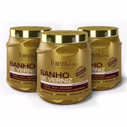 Imagem do produto Combo Com 3 Máscaras Banho De Verniz Forever Liss
