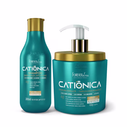 Imagem do produto Kit Shampoo e Máscara Catiônica Forever Liss