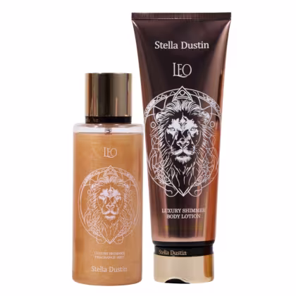 Imagem do produto Kit Body Splash + Creme Shimmer Signo Leão Stella Dustin