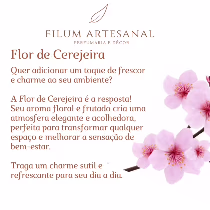Imagem do produto Filum Artesanal Vela Aromática Perfumada Cereja Ambarada  140g