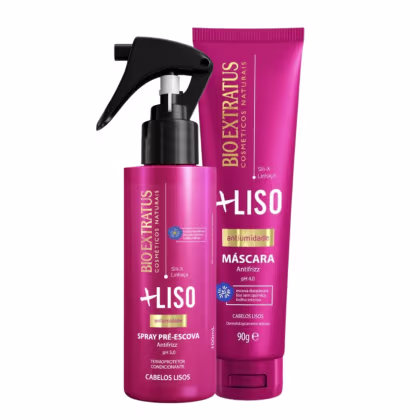 Imagem do produto Kit Liso Perfeito Spray e Máscara 90g Mais Liso-Bio Extratus