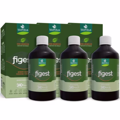 Kit Biofhitus Figest Menta com Carqueja Trio, 3 unidades.