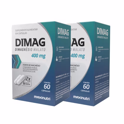 Imagem do produto Kit 2 Dimag 400mg Maxinutri 60 Cápsulas