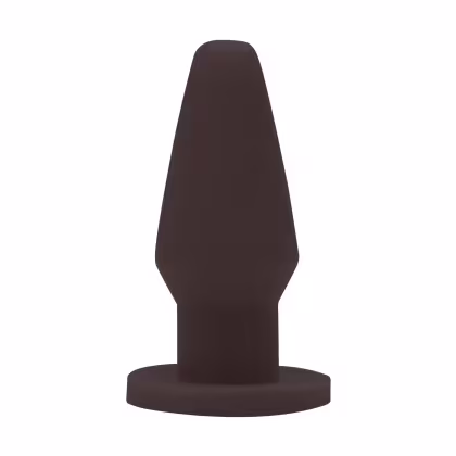 Plug anal, com formato cônico e base plana, apresentado em fundo branco. Produto da marca Aine, destinado ao uso íntimo.