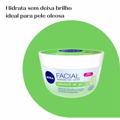Imagem do produto Kit C2 Gel Hidratante 5 em 1 Facial Pele Oleosa 100g – Nívea