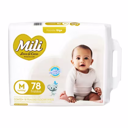Imagem do produto Fralda Love & Care Premium M Com 78 – MilI