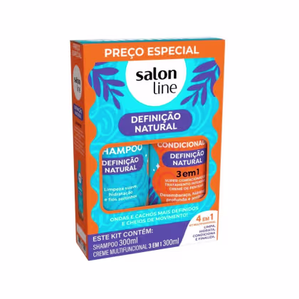 Imagem do produto KIT SHA+CREME MULTIF SALON LINE 300ML - DEFINIÇÃO NATURAL