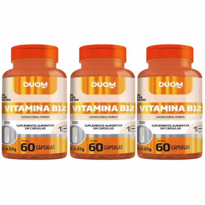 Imagem do produto Kit C3 Vitamina B12 Cianocobalamina C60 – Duom