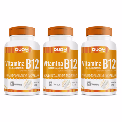 Imagem do produto Kit C3 Força Vitalidade Vitamina B12 Metilcobalamina - Duom