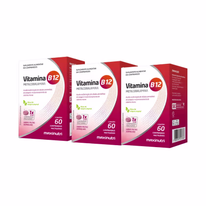 Imagem do produto Kit C3 Vitamina B12 Metilcobalamina Para Cérebro - Maxinutri