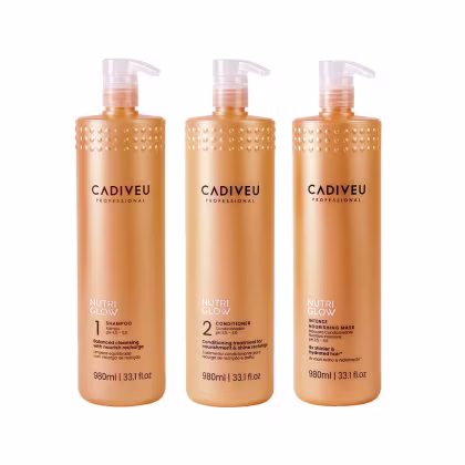 Imagem do produto Kit Cadiveu Professional Nutri Glow Salão Shampoo+Cond+Másc