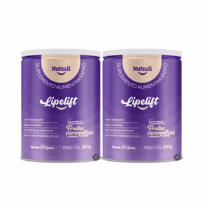 Imagem do produto Kit C2 Suplemento Lipelift 280g Frutas Vermelhas - Divinite