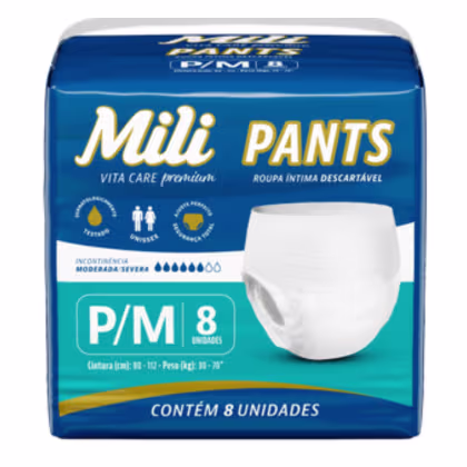 Imagem do produto Fralda Geriátrica Pants Vita Care P/M C8 Unidades - MIli